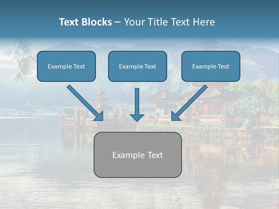 Sky Bratan Lake PowerPoint Template