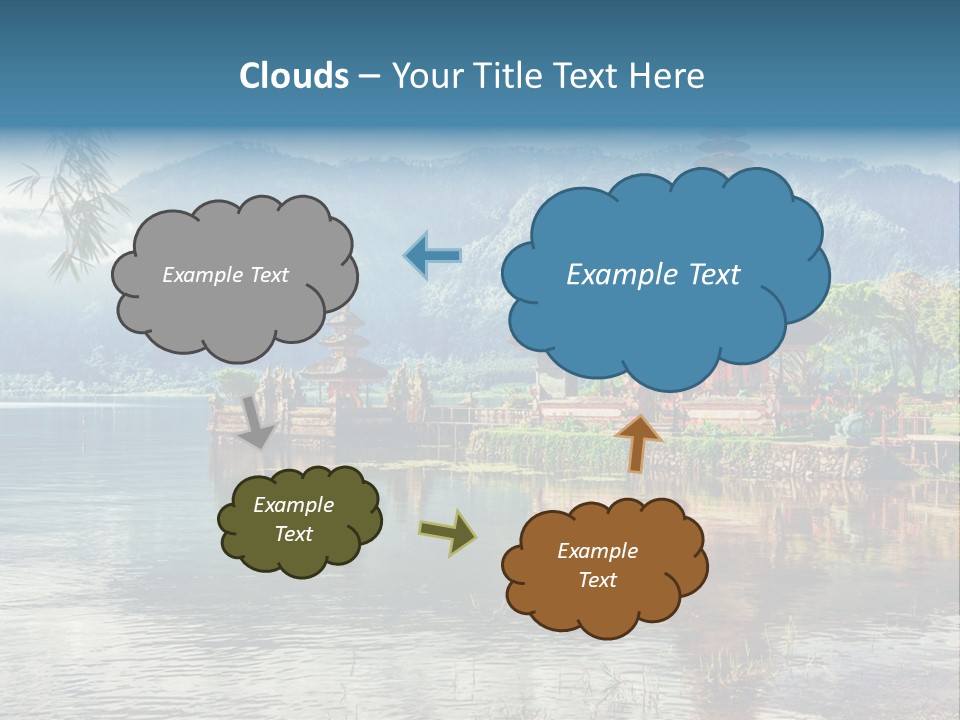 Sky Bratan Lake PowerPoint Template