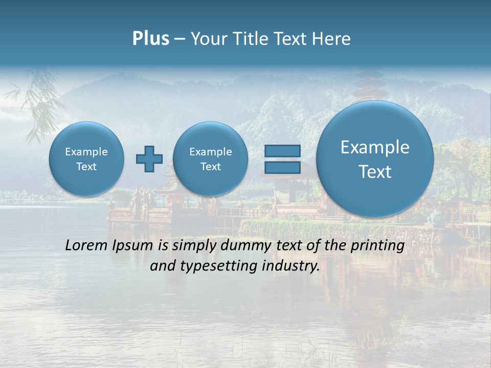 Sky Bratan Lake PowerPoint Template