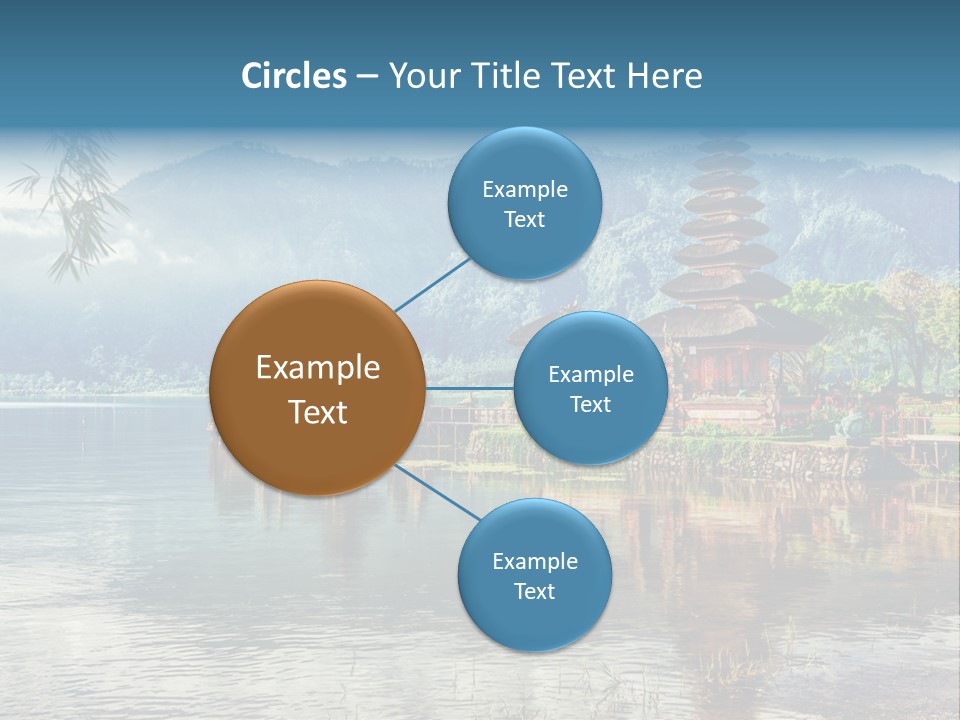 Sky Bratan Lake PowerPoint Template