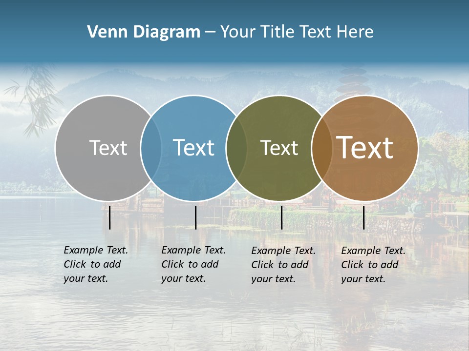 Sky Bratan Lake PowerPoint Template