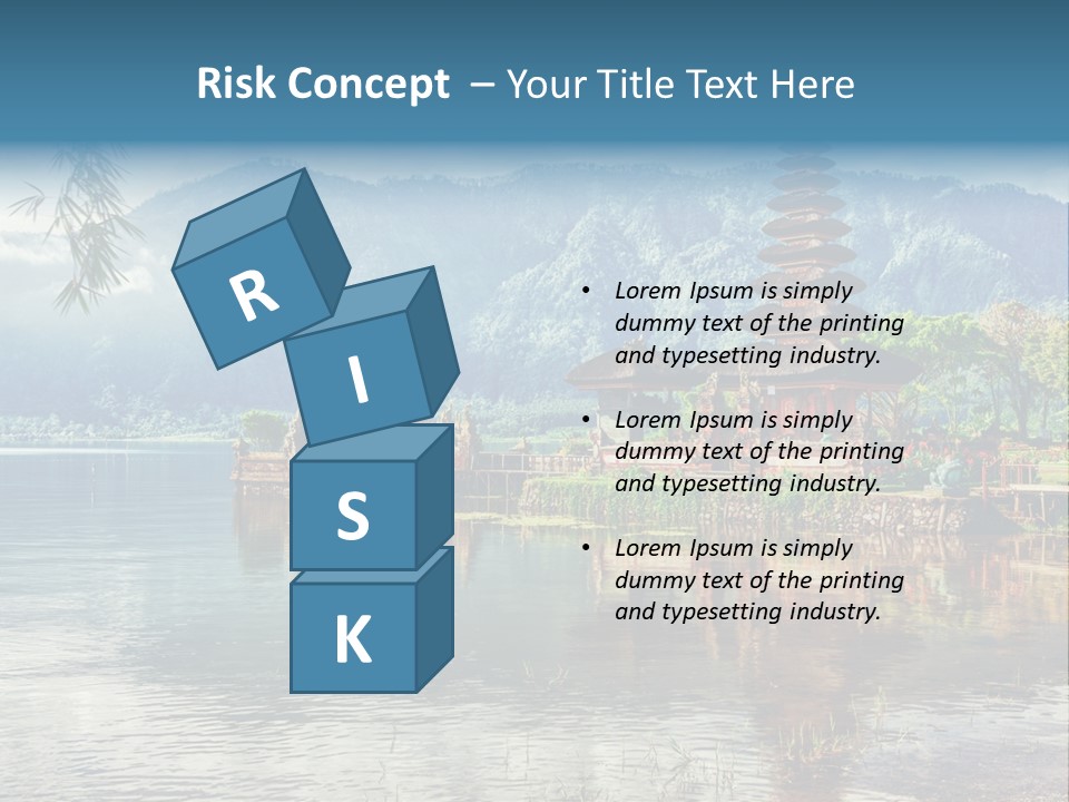 Sky Bratan Lake PowerPoint Template