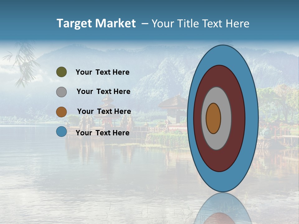 Sky Bratan Lake PowerPoint Template