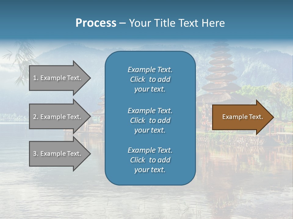 Sky Bratan Lake PowerPoint Template