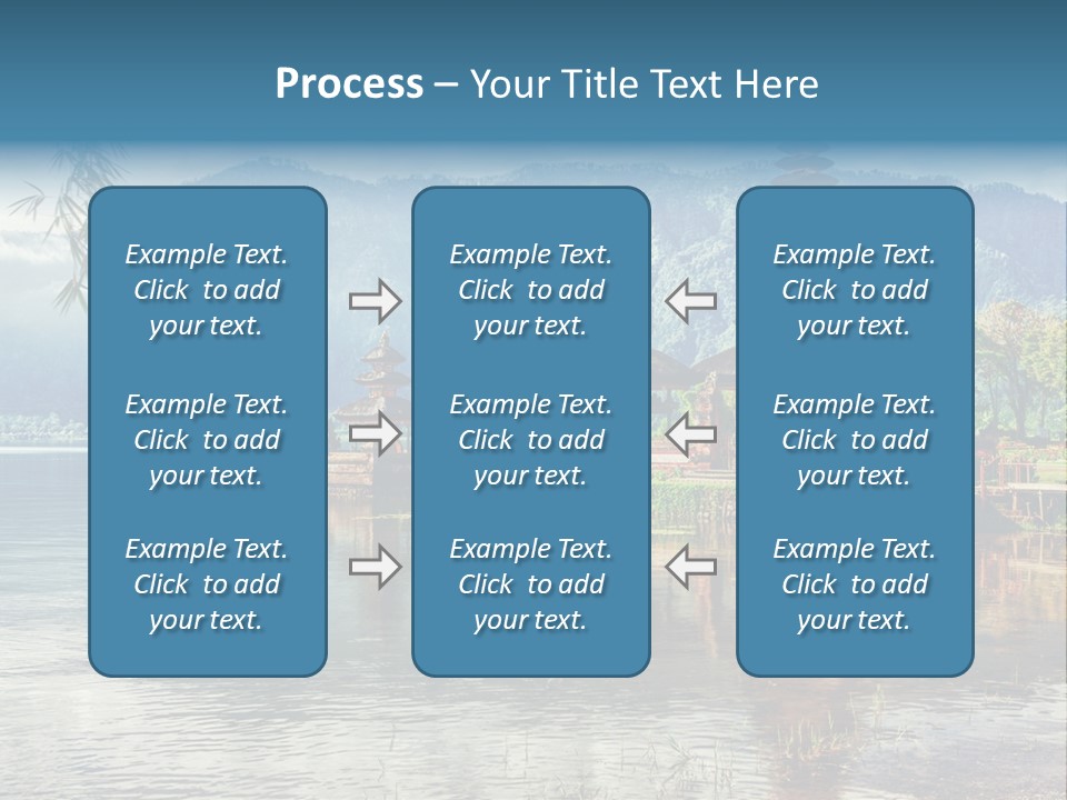 Sky Bratan Lake PowerPoint Template