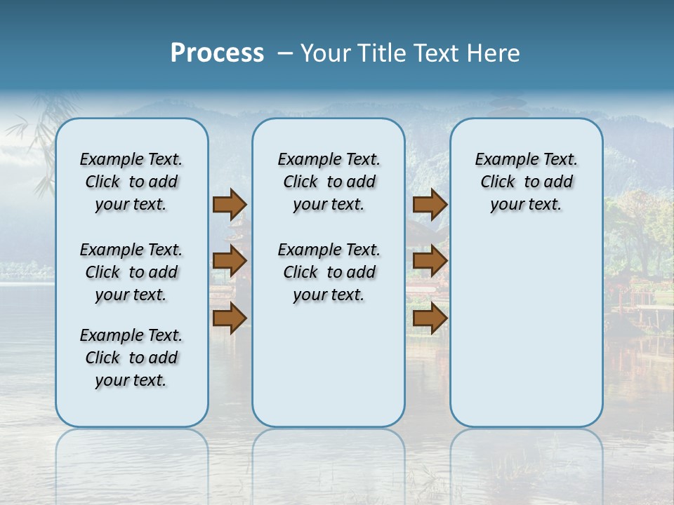 Sky Bratan Lake PowerPoint Template