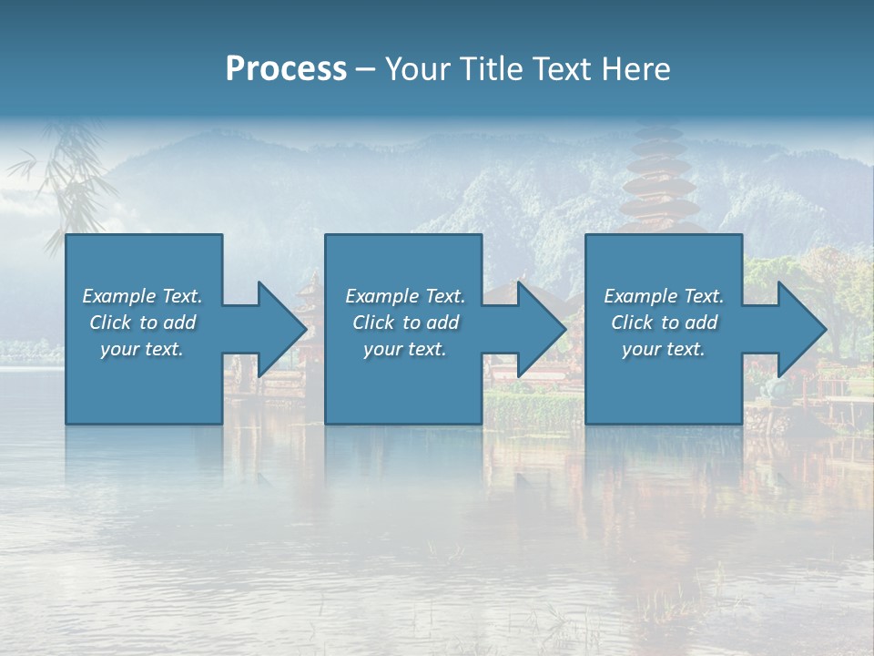 Sky Bratan Lake PowerPoint Template