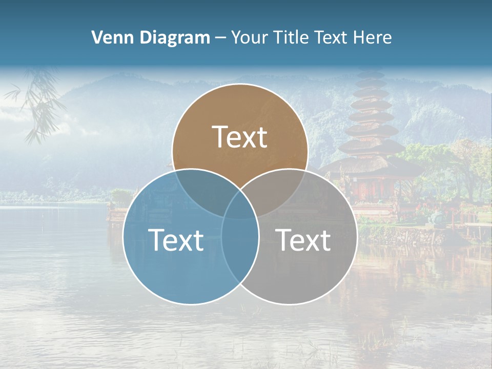 Sky Bratan Lake PowerPoint Template