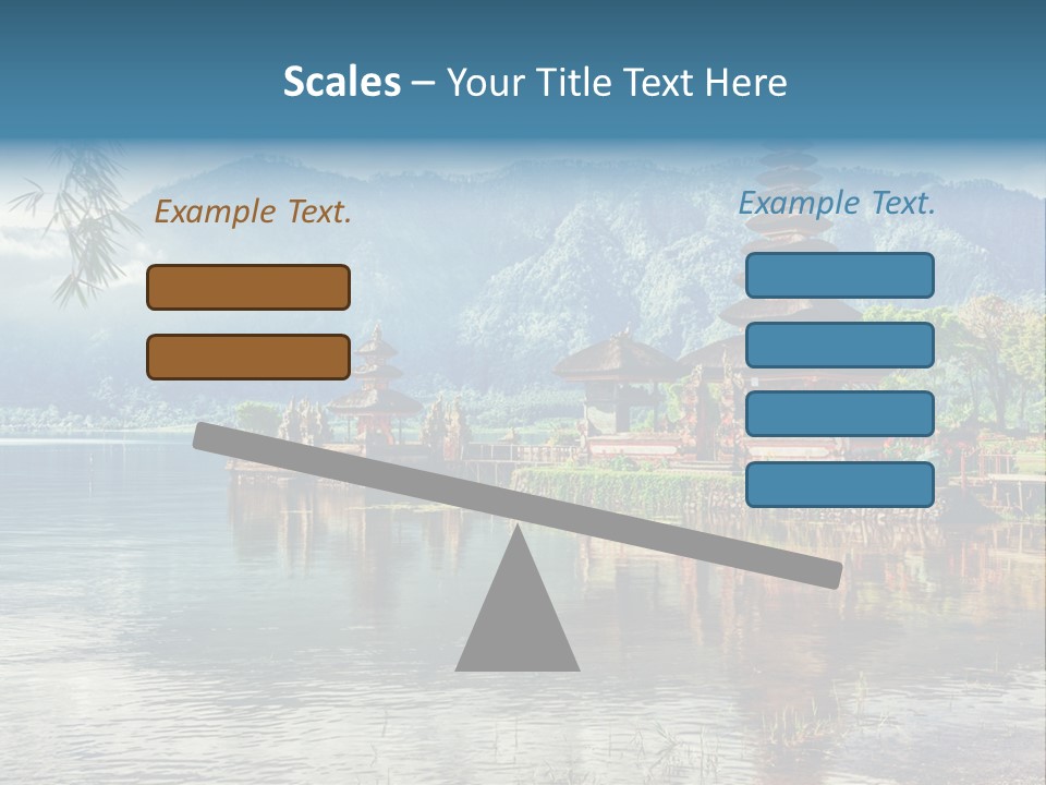 Sky Bratan Lake PowerPoint Template