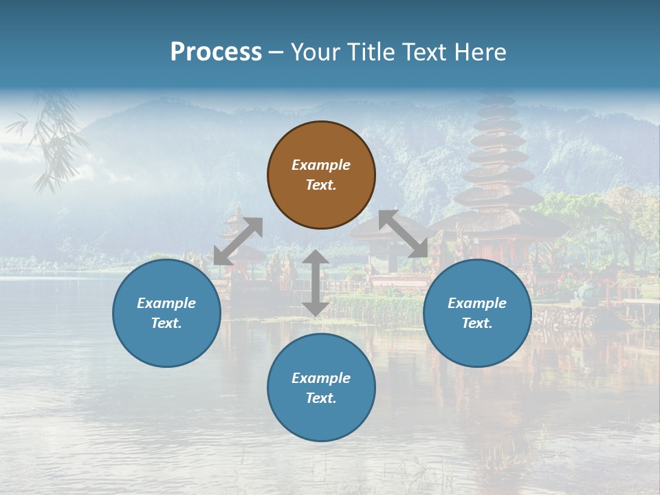 Sky Bratan Lake PowerPoint Template