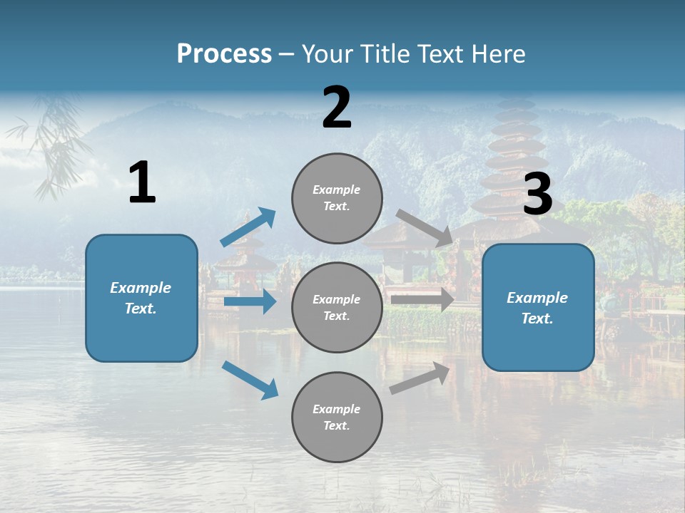 Sky Bratan Lake PowerPoint Template