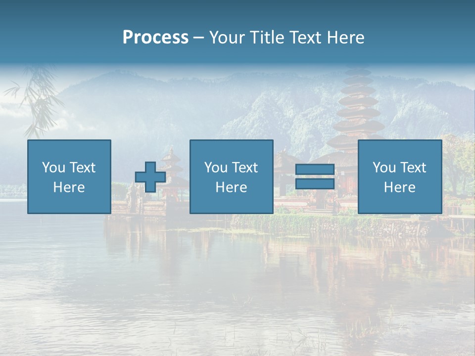 Sky Bratan Lake PowerPoint Template