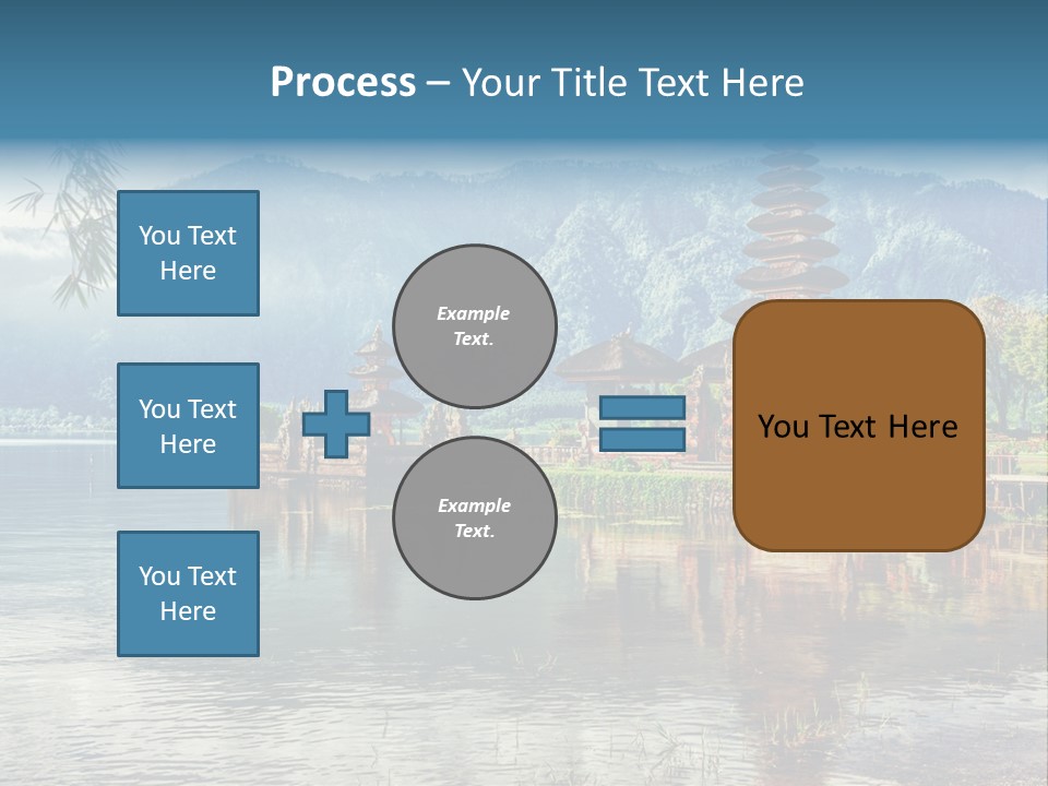 Sky Bratan Lake PowerPoint Template