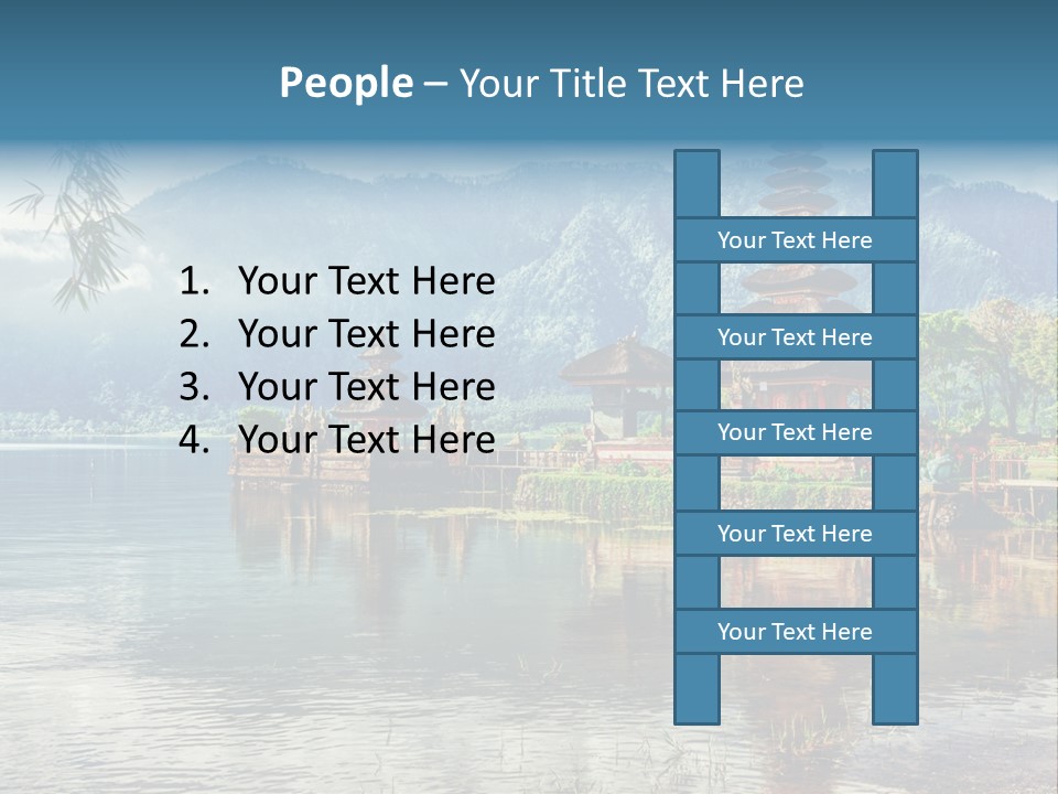 Sky Bratan Lake PowerPoint Template