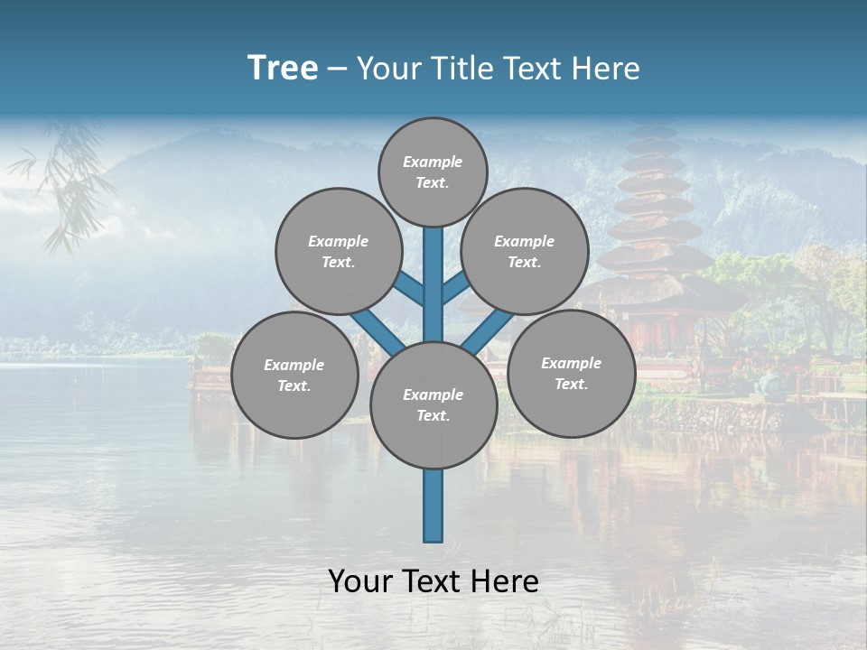 Sky Bratan Lake PowerPoint Template