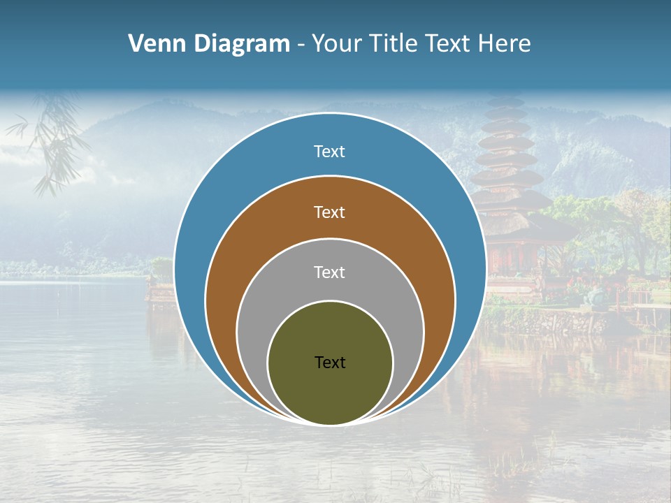 Sky Bratan Lake PowerPoint Template
