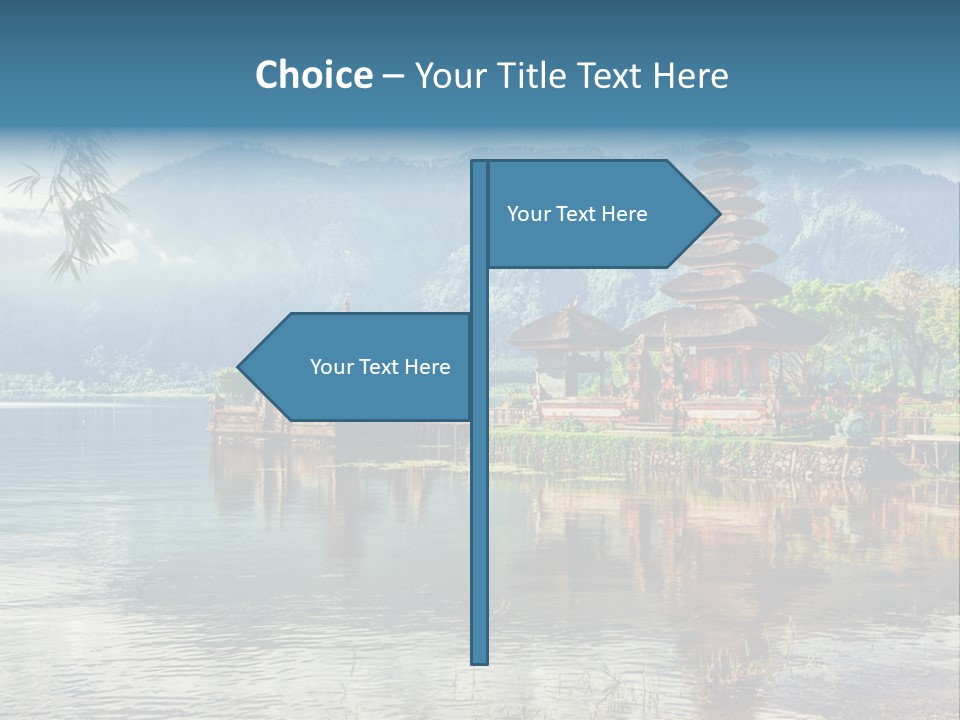 Sky Bratan Lake PowerPoint Template