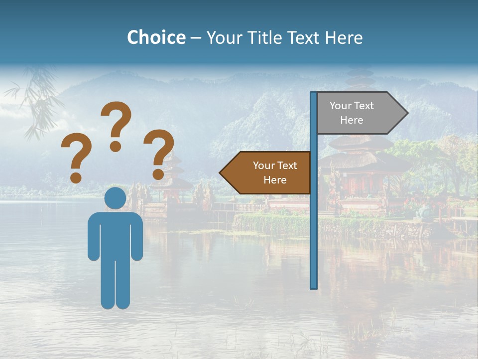 Sky Bratan Lake PowerPoint Template