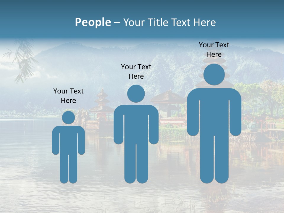 Sky Bratan Lake PowerPoint Template