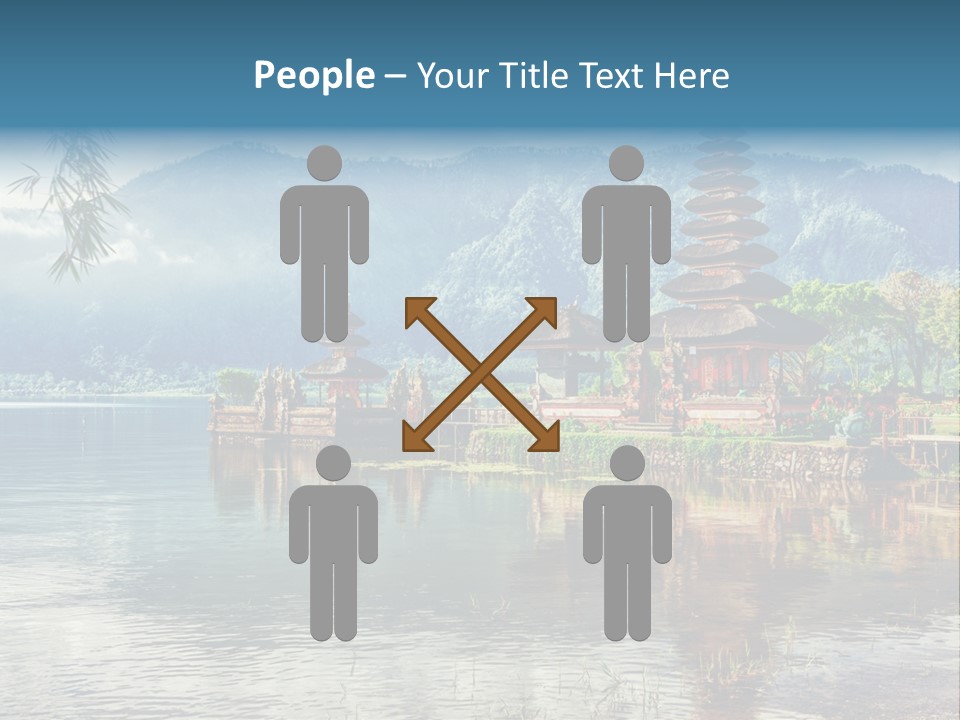 Sky Bratan Lake PowerPoint Template