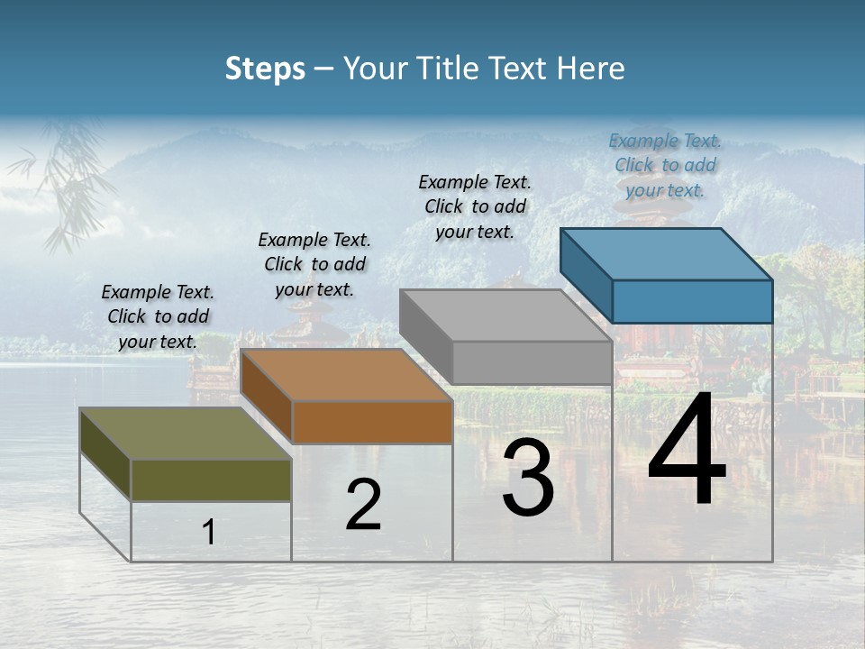 Sky Bratan Lake PowerPoint Template