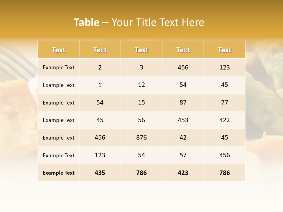 Breakfast Vegetarian Gastronomy PowerPoint Template