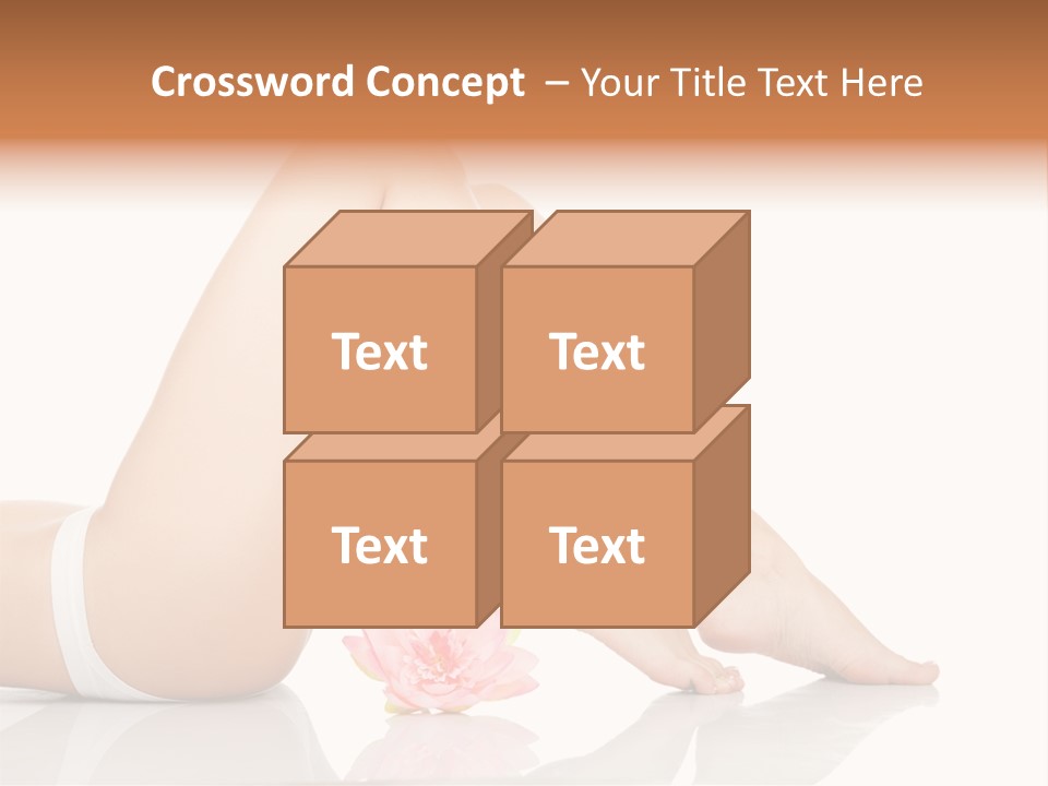 Hip Lying Toes PowerPoint Template