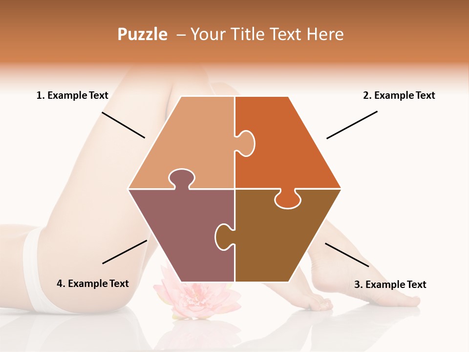 Hip Lying Toes PowerPoint Template