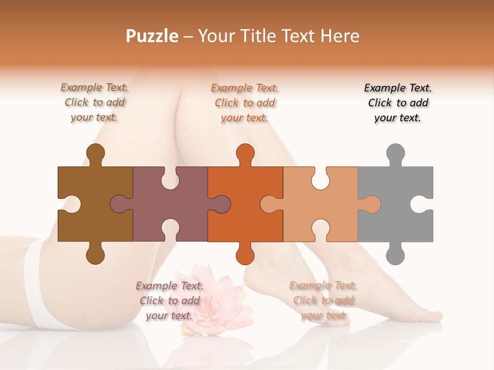 Hip Lying Toes PowerPoint Template