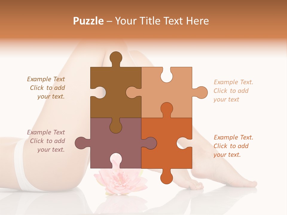 Hip Lying Toes PowerPoint Template