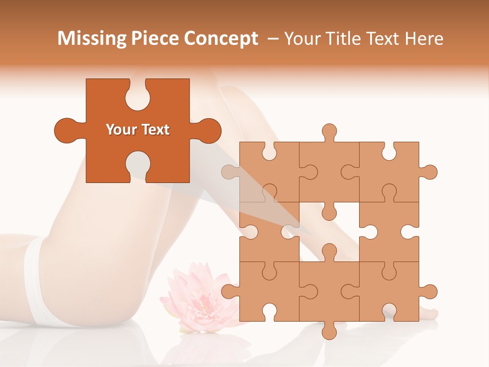 Hip Lying Toes PowerPoint Template