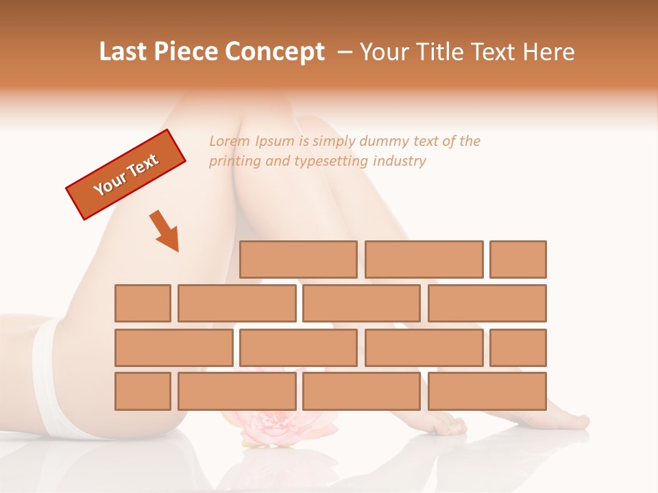 Hip Lying Toes PowerPoint Template