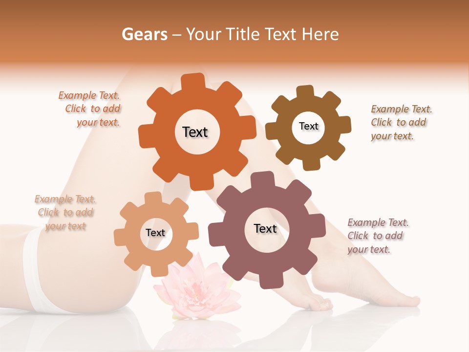 Hip Lying Toes PowerPoint Template