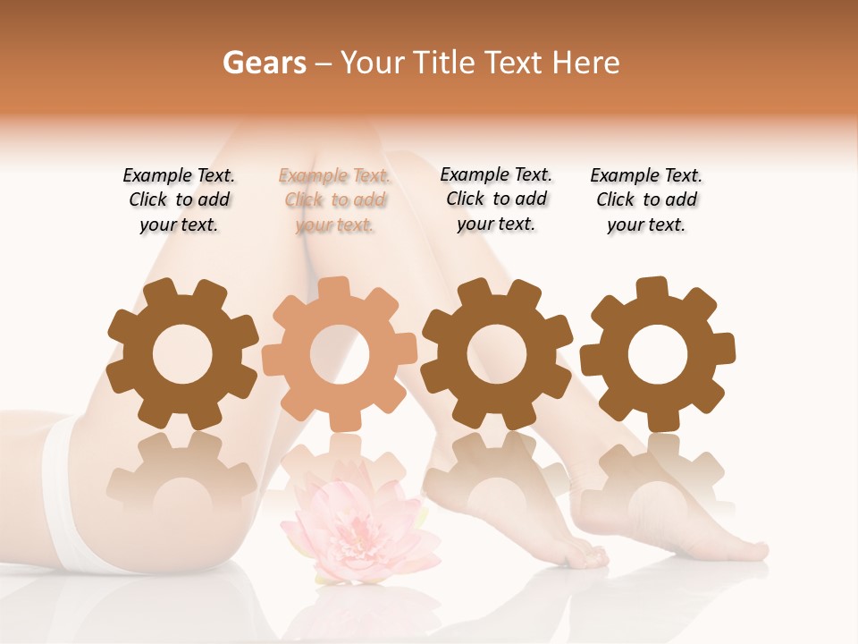 Hip Lying Toes PowerPoint Template