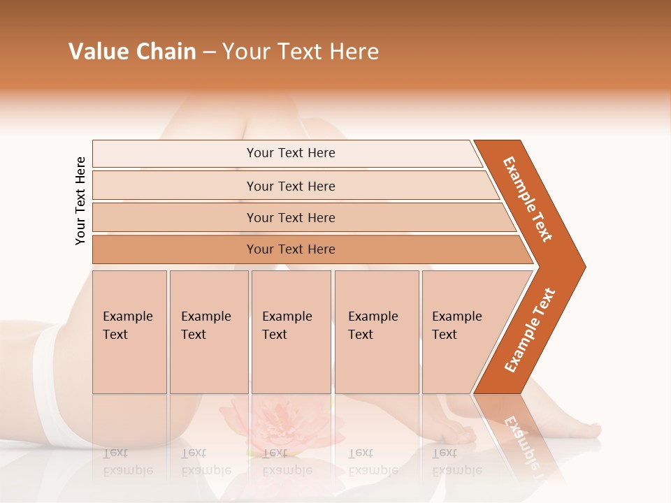 Hip Lying Toes PowerPoint Template