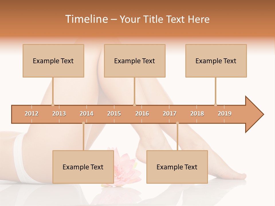 Hip Lying Toes PowerPoint Template