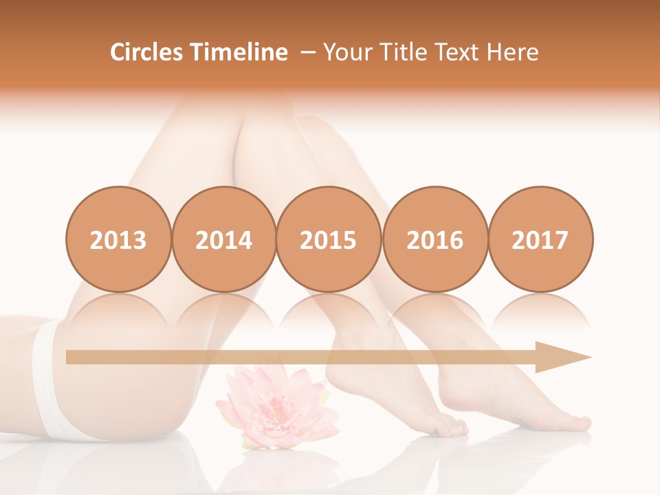 Hip Lying Toes PowerPoint Template