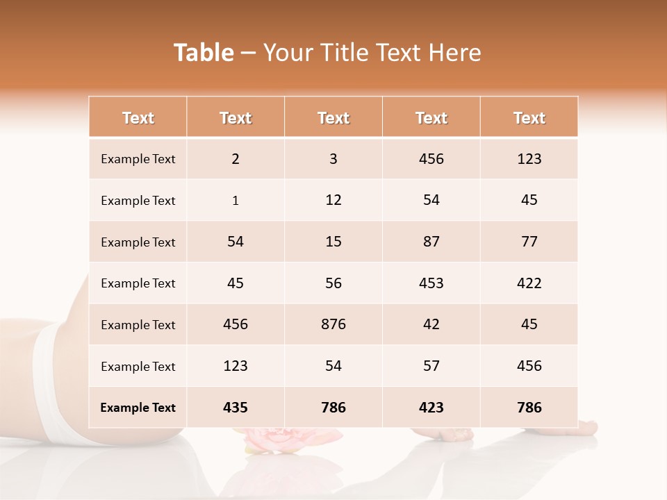 Hip Lying Toes PowerPoint Template