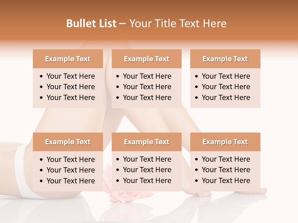 Hip Lying Toes PowerPoint Template