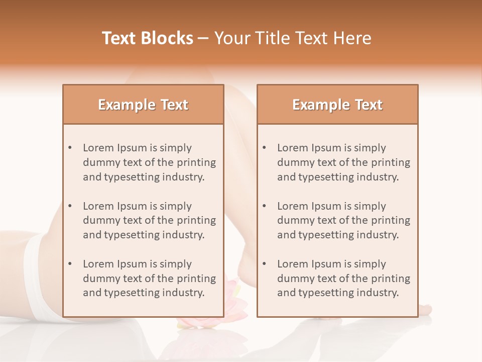 Hip Lying Toes PowerPoint Template