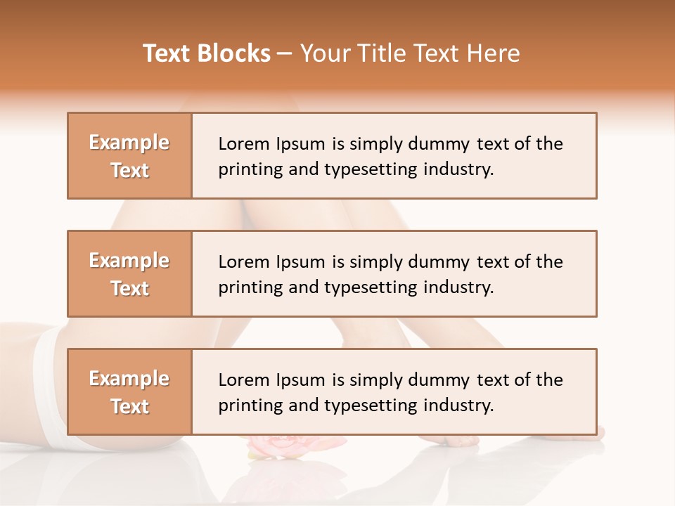 Hip Lying Toes PowerPoint Template