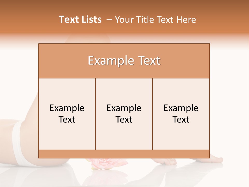 Hip Lying Toes PowerPoint Template