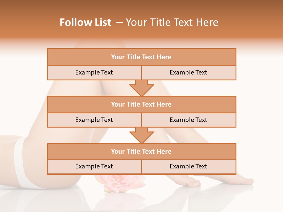 Hip Lying Toes PowerPoint Template