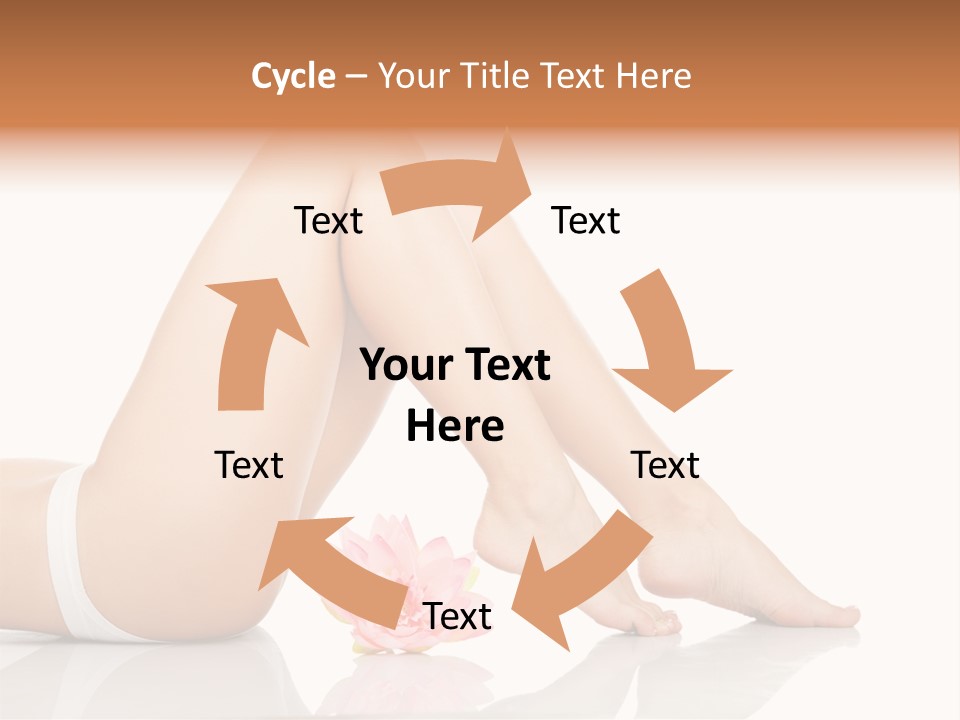 Hip Lying Toes PowerPoint Template