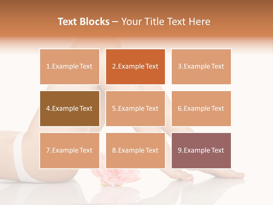 Hip Lying Toes PowerPoint Template