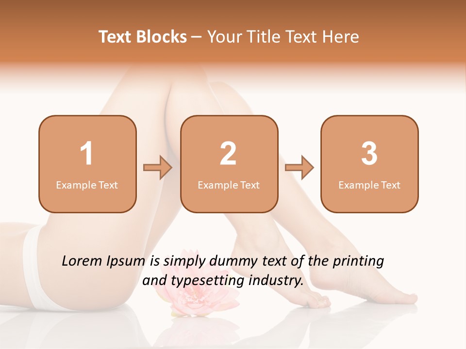 Hip Lying Toes PowerPoint Template