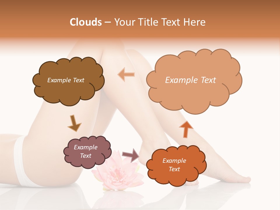 Hip Lying Toes PowerPoint Template