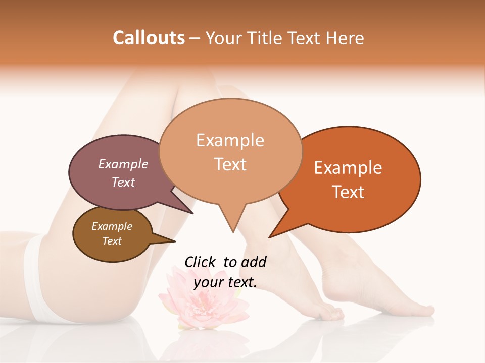 Hip Lying Toes PowerPoint Template