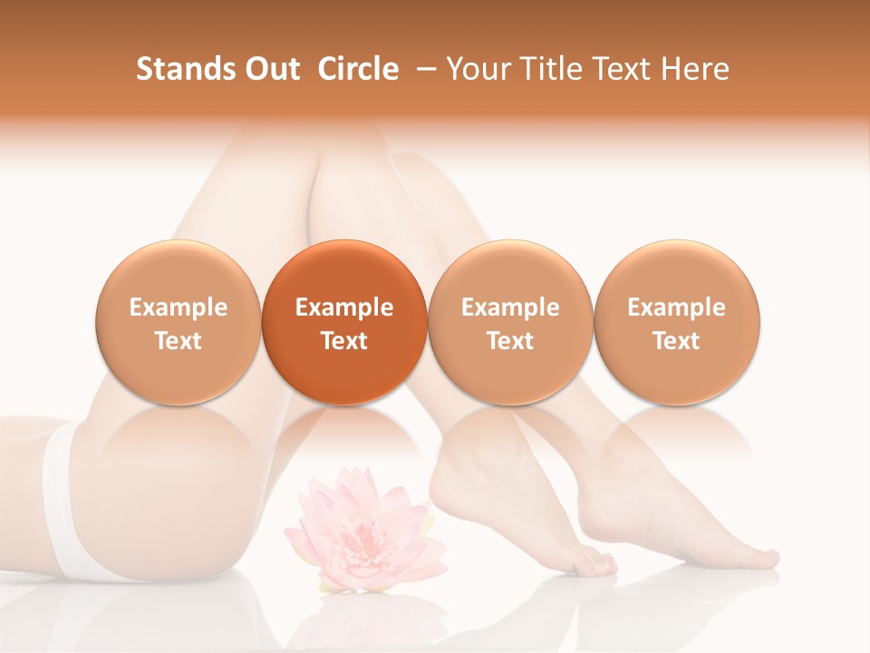 Hip Lying Toes PowerPoint Template