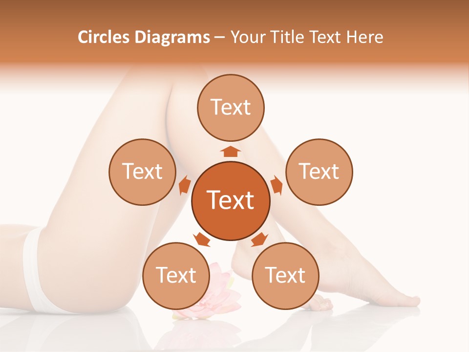 Hip Lying Toes PowerPoint Template